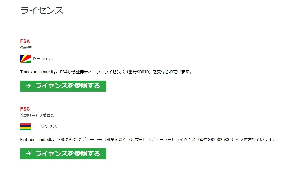 金融ライセンスと安全性を確認する