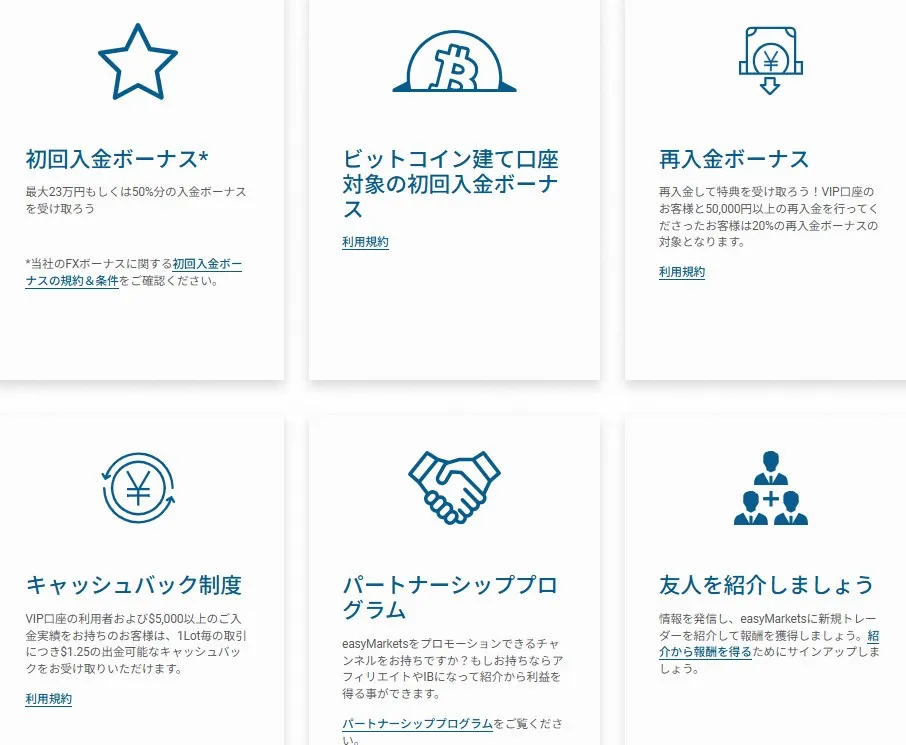 海外FXボーナス11位:easyMarkets